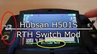 Hubsan H501s  H901A Controller  RTH Switch Mod [upl. by Leugim]