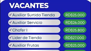 VACANTES DE EMPLEO república dominicana y salarios de las mejores EMPRESAS via empleandord [upl. by Akiemehs]