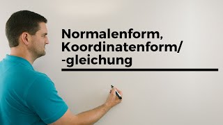 Normalenform Koordinatenformgleichung Ebenen Übersicht Vektorgeometrie  Mathe by Daniel Jung [upl. by Moore267]