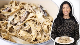 Creamy Truffle Mushroom Pasta Gusto 101s Mafalde ai Funghi [upl. by Esalb]