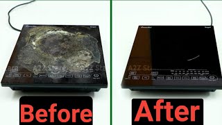 How to Clean Induction Cooktop  how to clean induction stove [upl. by Osmund]