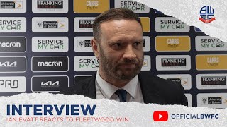 IAN EVATT  Manager reacts to Fleetwood Town win [upl. by Iv]