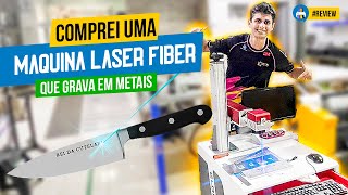 COMPREI UMA MÁQUINA QUE FAZ GRAVAÇÃO EM METAIS [upl. by Nyladnarb]