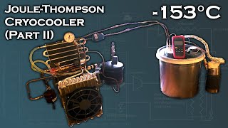 JouleThomson Cryocooler Part II 153°C [upl. by Ecnarolf]