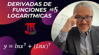 Derivadas logaritmicas 5 con mathfelix Prof Félix Fernández [upl. by Aserej987]