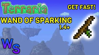 Terraria how to get Wand of Sparking on 1449 SEED 1 MINUTE [upl. by Merras]