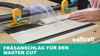 ParallelFräsanschlag MASTER Cut in einen Frästisch verwandeln  wolfcraft [upl. by Nibram297]