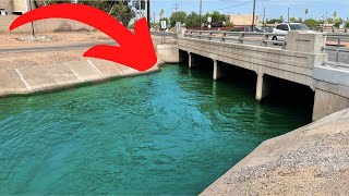 Roadside Canal Fishing for Catfish and Carp Urban Arizona [upl. by Allis]