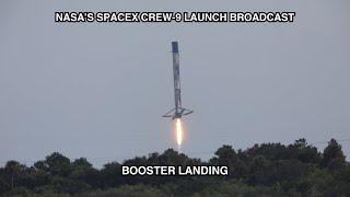 NASA’s SpaceX Crew9 Mission SpaceX Falcon 9 Booster Landing [upl. by Lamar]