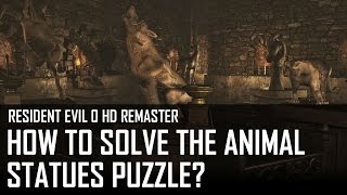 Resident Evil 0 HD  How to solve the animal statues puzzle in the basement [upl. by Najram357]