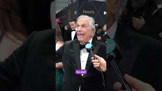 Watch Henry Winkler surprise Kieran Culkin on the Emmys red carpet Shorts [upl. by Frazier]