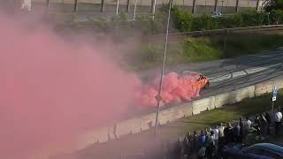 Motordagarna Karlskoga 2024 Juni Centrumleden  Rosa Burnout [upl. by Anneuq236]