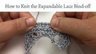 How to Knit the Expandable Lace Bindoff [upl. by Bruns714]