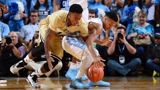 UNC Mens Basketball Nate Britt BacktoBack Steals amp Scores vs Wofford [upl. by Corbet]