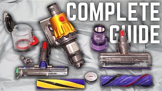 How To Deep Clean The Dyson V12 Detect  Filter Parts And Attachments  Restore Power [upl. by Lelah]