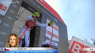 Ester Ledecká  sjezd Courchevel 2022 [upl. by Rehportsirhc]