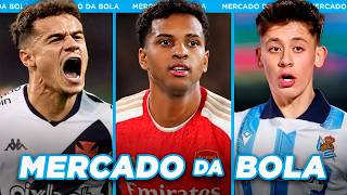 ARSENAL É O FAVORITO POR RODRYGO│PHILIPPE COUTINHO DE VOLTA AO VASCO e  Mercado da Bola 2024 [upl. by Ullund64]