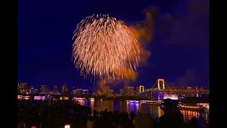 Odaiba Rainbow Fireworks 2023 6k ULTRA HD [upl. by Eliak662]