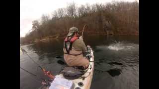 New River Ghost Trophy Musky from the Kayak [upl. by Aneeram]