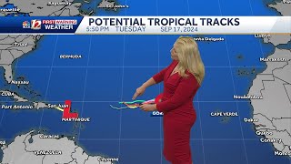 WATCH Tropical Storm Gordon and Areas of Interest in the Atlantic Ocean [upl. by Eyatnod]