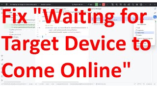 How to solve quotWaiting for Target Device to Come Onlinequot error in Android Studio [upl. by Ennirak]