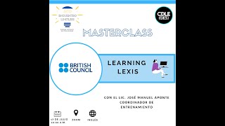 Masterclass quotLearning lexisquot by Jose Manuel Aponte British Council [upl. by Acsisnarf]