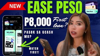 ✅NEW LOAN APP  EASE PESOS FIRST LOAN 8K MAGKANO ANG TAKE HOME [upl. by Dion788]