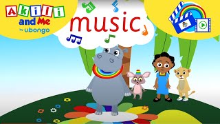 Akili learns to make MUSIC  Learn New Words With Akili and Me  African Educational Cartoons [upl. by Chloras738]