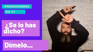 Pronombres de Complemento Indirecto Gramática A21 ELE [upl. by Nawrocki]