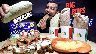 Subway vs Faasos Wraps  American Sausage Wrap Cheese Chicken Wrap Turkey Subway Wrap etc MUKBANG [upl. by Ragen691]