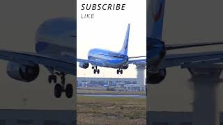 TUI 737 800 arrival at Larnaca Airport [upl. by Skipp307]