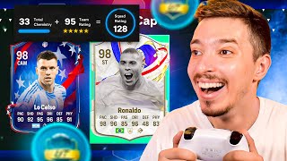 ECHIPA MINUNE DE 128 RATING LA DRAFT ESTE AICI CU RONALDO NAZARIO 98 ATACANT  EA FC 24 ROMANIA [upl. by Ravilob]