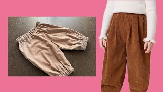 ✅✂️Sewing baby pants DIY [upl. by Schonthal]