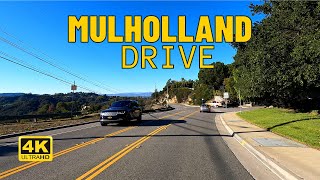 Driving entire Mulholland Drive  East to West  Los Angeles California USA 4K UHD 60fps [upl. by Teiv]