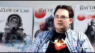 Brandon Sanderson talks about Alloy of Law and the Mistborn series part 1 [upl. by Ennywg]