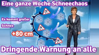 Wetter warnung Eine Woche mit großen Schneestürmen Zum ersten Mal in der Geschichte [upl. by Yeslek688]