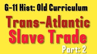 Grade 11 Old Curriculum History Chapter 11 TransAtlantic Slave Trade [upl. by Akirdnwahs]