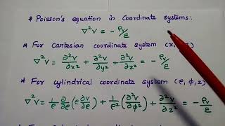 EMF  Poissons Equation amp Laplace Equation in Tamil  EMFT [upl. by Onaireves]