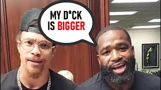 Adrien Broner vs Blair Cobbs GETS INTENSE 😂 EPIC funny [upl. by Rees]