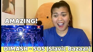 DIMASH  SOS Slavic Bazaar 2018 REACTION VIDEO [upl. by Suirad55]