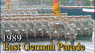 1989 East German Military Parade  40 Jahre DDR [upl. by Adnoel177]