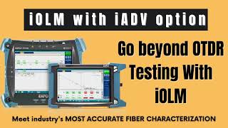 EXFO OTDRs iOLM with iADV option INVAS Technologiesotdr live fiber testingReal OTDR Testing [upl. by Ettessil484]