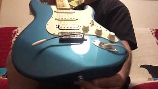 2008 Fender Standard HSS Stratocaster Lake Placid Blue Maple Fingerboard MIM Mexico [upl. by Ocnarf]