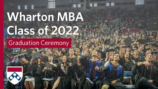 2022 Wharton MBA Graduation – Full Ceremony [upl. by Haelhsa346]