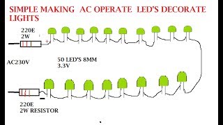 make your own serial led lights for ac 230v and 120v [upl. by Innej714]