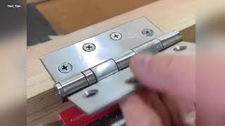 How to Install Door Hinges  Very Easy Method [upl. by Mcdowell]