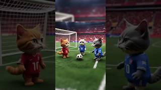 Cat Football Story cat meow memes youtubeshorts youtube football funny catquesttales [upl. by Egarton753]