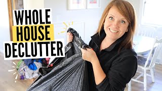 WHOLE House Declutter amp Clean with Me [upl. by Kitti]