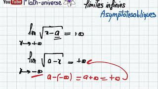 limites partie 5 3iemes années scientifiques asymptotes obliques [upl. by Macnamara125]