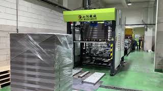 800mm width Eflute corrugated board running at HBF145 High Speed Flute Laminating Machine [upl. by Owen]